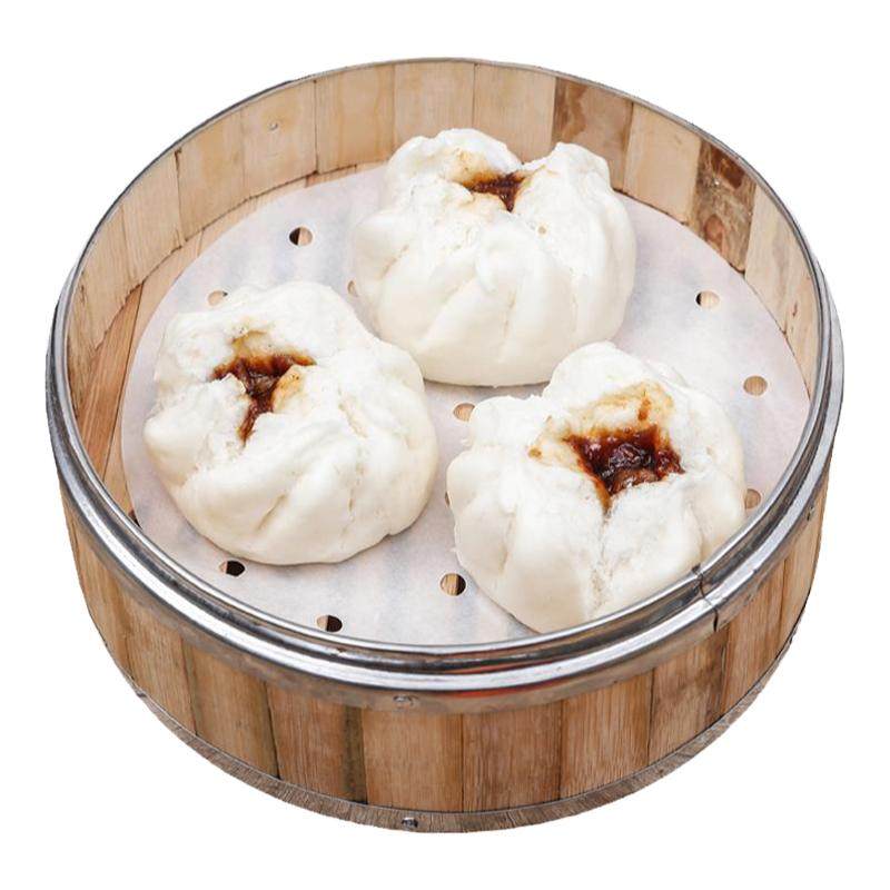 广州酒家利口福开口叉烧包广式早茶点心蜜汁叉烧包营养早餐点心