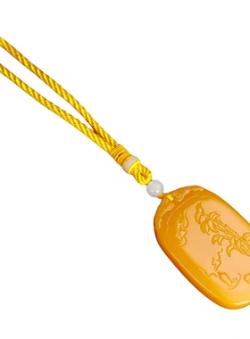 和田玉黄玉竹子蝙蝠平安牌手把件