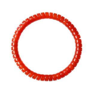 南红玛瑙药片手串女瓦西料柿子红珠子串珠手链九紫离火手镯手饰品