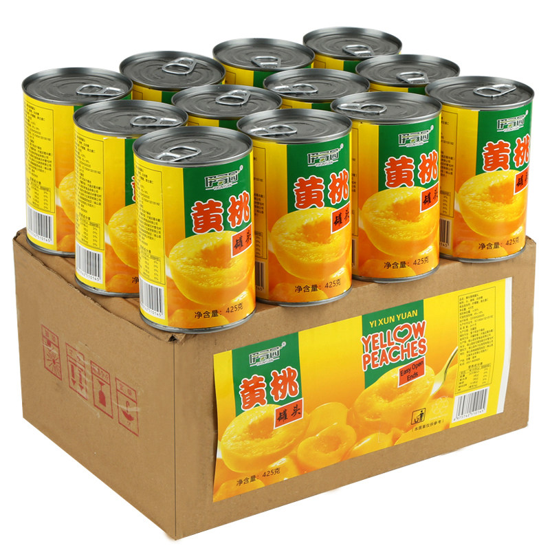 黄桃罐头砀山特产12罐新鲜整箱