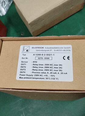 询价- ELOTECH A1200-0-2-SGI1-1温控表