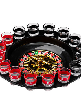 16孔俄罗斯轮盘转转乐透明酒杯