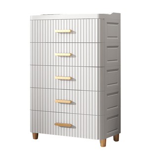 45-70CM宽欧式收纳柜抽屉式储物收柜子置物柜家用塑料零食五斗柜