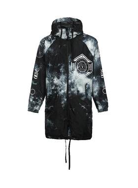 【自营】Versace Jeans Couture范思哲男士星空宽松中长款风衣