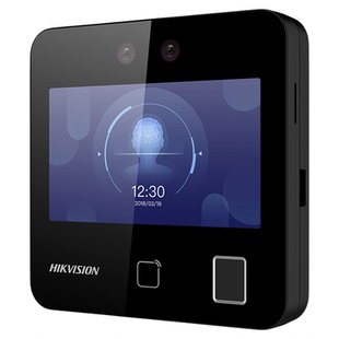 海康威视人脸识别门禁系统一体机套装指纹密码考勤可视对讲小区