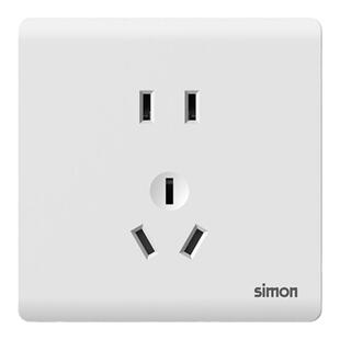 西蒙Simon明装开关插座五孔七孔插座明线盒墙壁86型【自配螺丝】