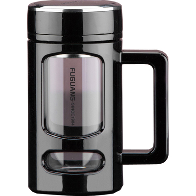 玻璃杯富光高硼硅带茶隔大容量