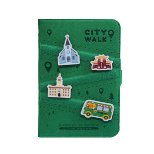 城市漫游手帐本儿童旅行盖章本A5活页笔记本博物馆印章收集本旅游足迹打卡日记本