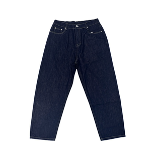 [必入神裤]原牛环保染不掉色百搭松紧腰美式复古宽松牛仔长裤男