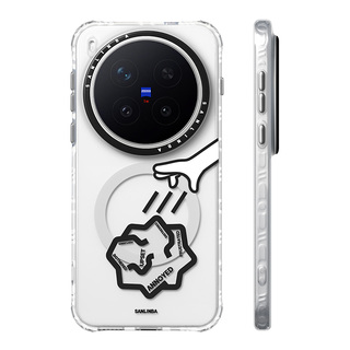 Sanlinba原创《情绪纸团》磁吸手机壳适用华为Pura90ProMax/Mate80/小米17/OPPO X9/vivo X300新款透明保护壳