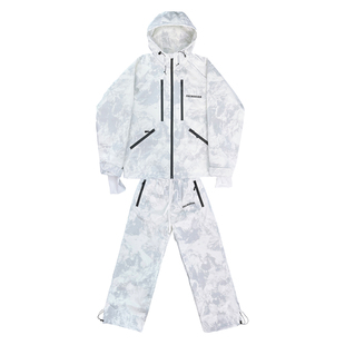 ZACHARIAH黑雪山白雪山单板滑雪服男套装防风防水保暖雪服雪裤