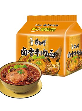 康师傅地道卤香牛肉面108g*5袋