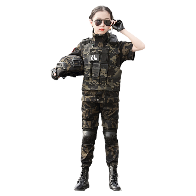 儿童迷彩服套装特种兵男童透气