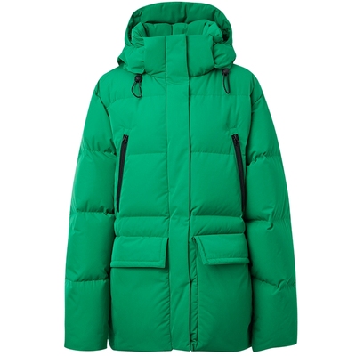 VVNKJANEPLUS连帽直身羽绒服