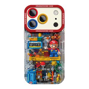 适用苹果17promax手机壳iphone17新款硅胶17pro马里奥乐高pro全包17防摔air卡通男promax外壳手机套女软壳