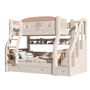 上下床双层床全实木经济型床儿童高低床女孩子母床上下铺木床双层
