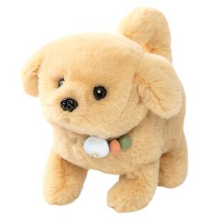 儿童电动毛绒玩具狗狗走路会叫仿真小狗公仔翻滚跳舞的吉祥物玩偶