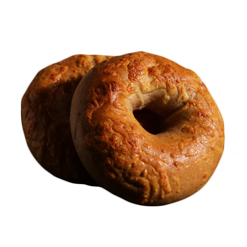 清晨里 肉桂黑糖贝果面包圈无油bagel低GI卡脂健身饱腹代餐欧式