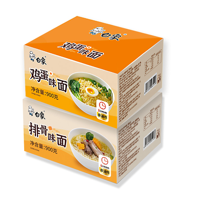 白象非油炸早餐面整箱方便面排骨鸡蛋麻辣烫大碗面非油炸家庭商用