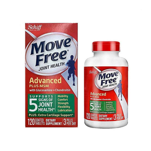 香港直邮MoveFree益节氨糖软骨素绿瓶钙舒缓关节不适120粒*2