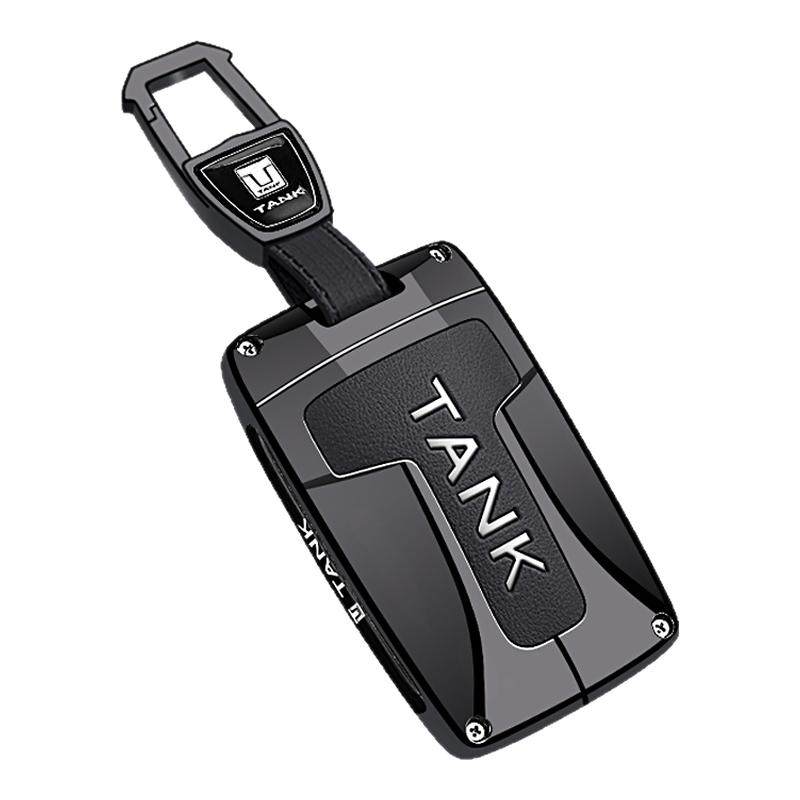 2025款坦克300钥匙套真皮400hi4t金属500hi4z改装700车专用25壳扣