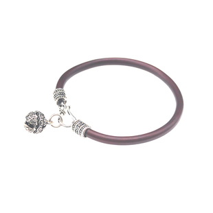 S925纯银西藏鸡血藤手镯细藤无节镯子转运珠藤镯民族风本命年饰品