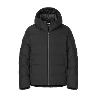 24秋冬新款男装无缝羽绒服短款连帽防水休闲外套459624/470077