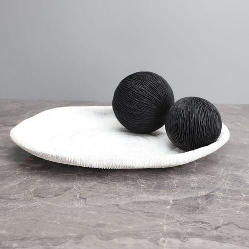 新品 现代简约轻奢树脂肌理托盘样板房客厅茶几收纳桌面家居装饰