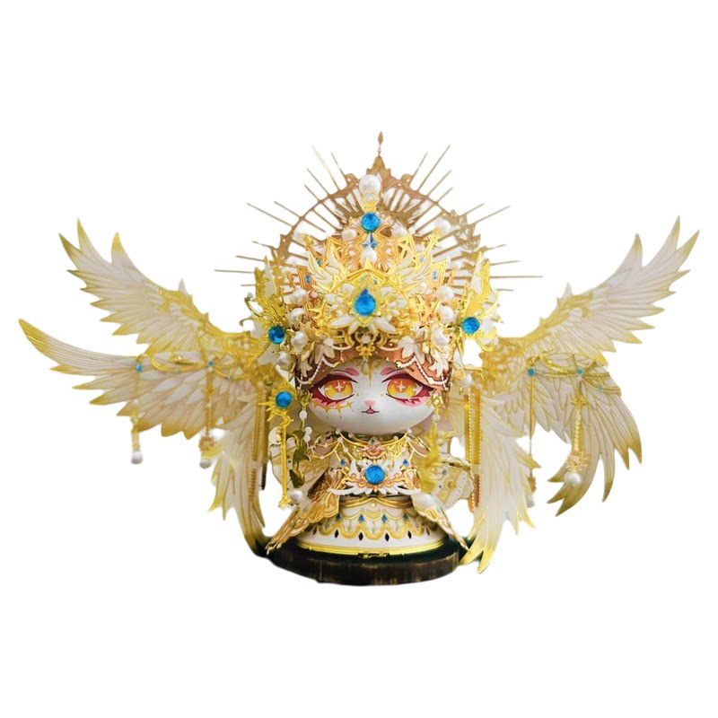 艺模喵之城魅惑女王圣翼天使金属拼图3d立体拼图模型手工摆件礼物