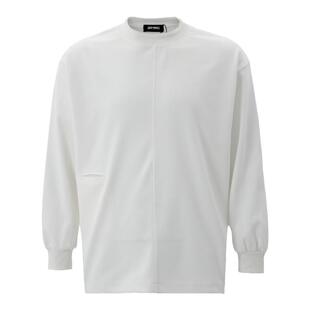 ZOZO FOREST 23AW 双层领口坎线立体剪裁宽松长袖卫衣