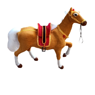 内蒙古马年仿真皮毛绒工艺摆件