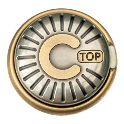 Dz.TOP-C镶嵌配色无磁机械币指尖陀螺金属玩具解压黑科技随身携带