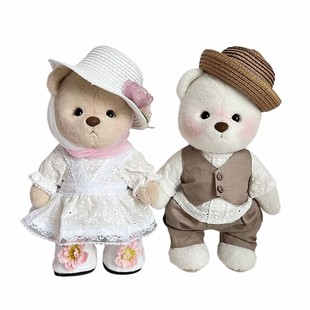 S号玲娜贝儿公仔衣服田园款婚纱杰拉多尼玩偶着替情侣结婚装娃衣