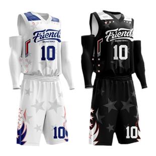 美式篮球服套装男定制大学生比赛运动训练团队篮球衣订制印字