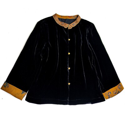 中老年真丝绒上衣女显瘦妈妈外套