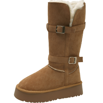 永希雪地靴冬季长筒靴子防滑棉鞋