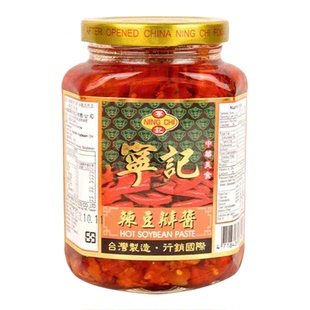 台湾进口宁记辣豆瓣辣椒大王金钩朝天豆豉蒜蓉椒辣酱特辣鲜香川辣
