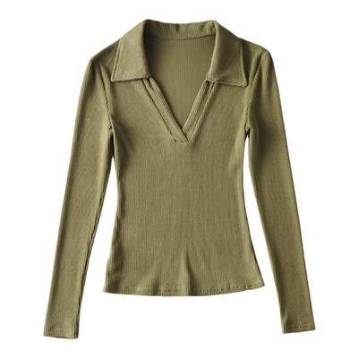 显瘦长袖欧美常规简约女性感