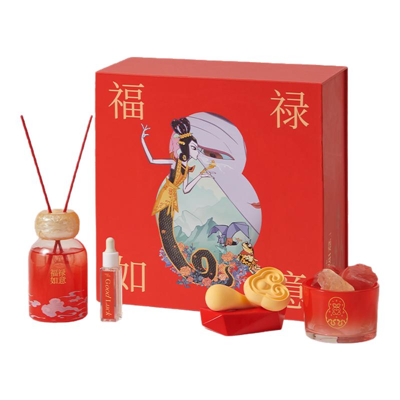 艾玛莫莉&上美影联名香薰礼盒套装创意无火香氛扩香晶石新年礼物