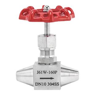 304不锈钢对焊式针型阀J61WY-160P/320P高压仪表阀高温焊接截止阀