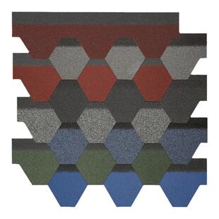 马赛克彩钢自粘型轻钢别墅德高瓦阳光房沥青瓦片屋顶油毛毡玻纤瓦