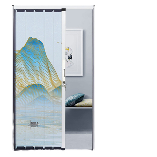 御霄全铝合金折叠门办公室隔断客厅阳台车间门推拉伸缩隐形简约门