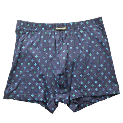 杜比骑士全棉中腰男平角内裤