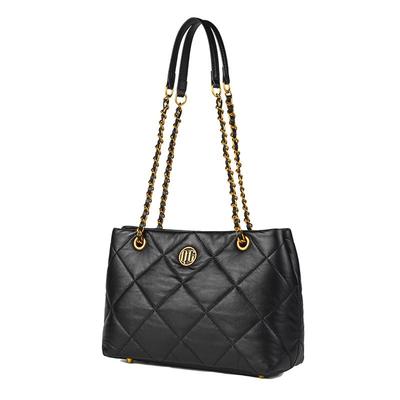 QG托特包女新款头层牛皮斜挎包