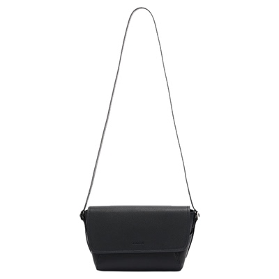 indicia标记包包简约通勤风百搭单肩牛皮黑色气质方包 AM2C4BP375