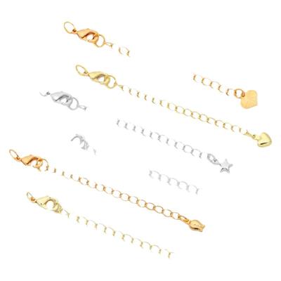 保色14K18K真金锁骨链条龙虾扣