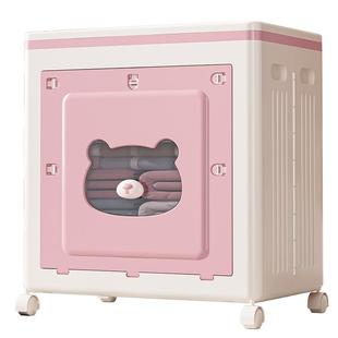 超大翻盖收纳箱衣服被子整理箱可折叠带轮卧室客厅儿童玩具储物箱