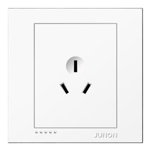 俊朗开关插座16A空调暗装墙壁三孔插冷气大功率家用86型明装明线