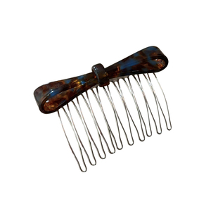 复古蝴蝶结发梳倒插蝴蝶结刘海发夹网红新款防滑洋气碎发侧边夹