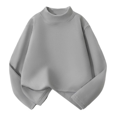 男童德绒半高领打底衫保暖衣长袖